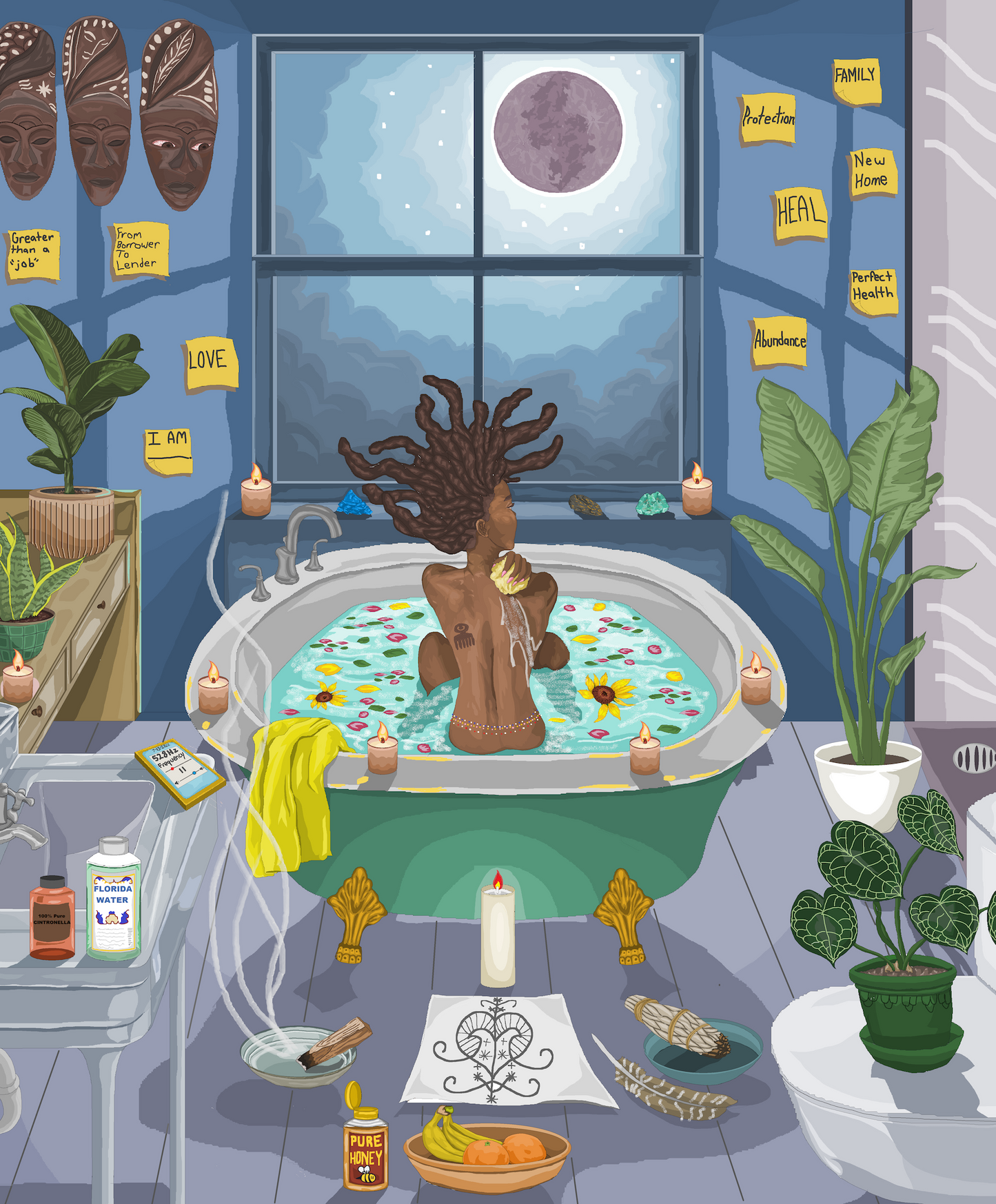 BonQuisha's Ritual - 8 x 10 Print in a 11x14 Matte - Signed & Stamped (Limited)